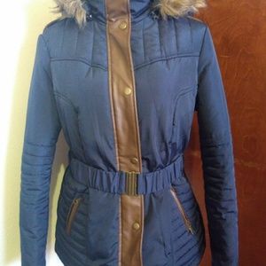 Winter hip length coat.